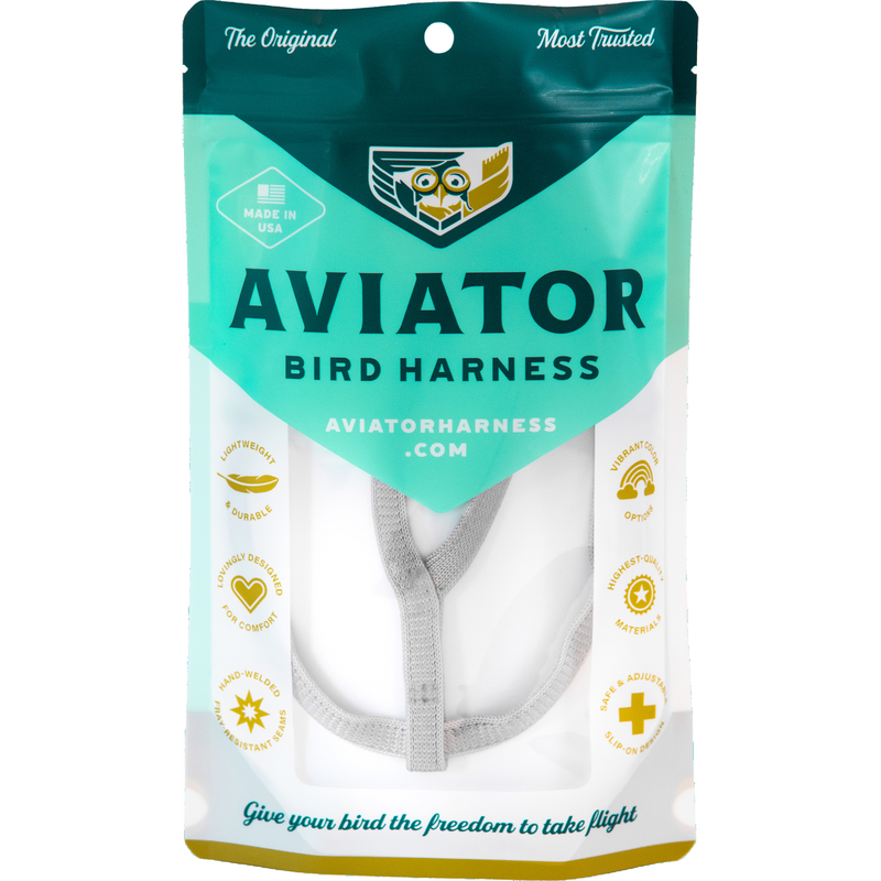 Aviator Harness and Leash - Color Silver