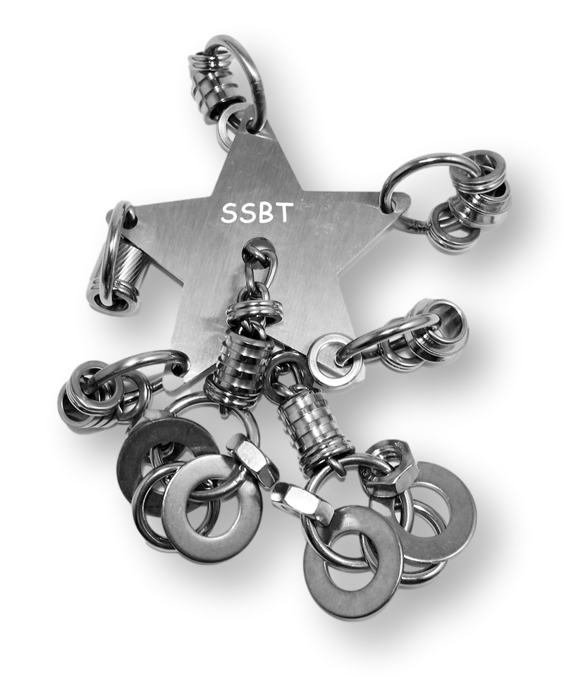 Starlet Foot Toy - Macaw / Cockatoo or Hanging Toy For All Birds - Stainless Steel - Hand made in the USA