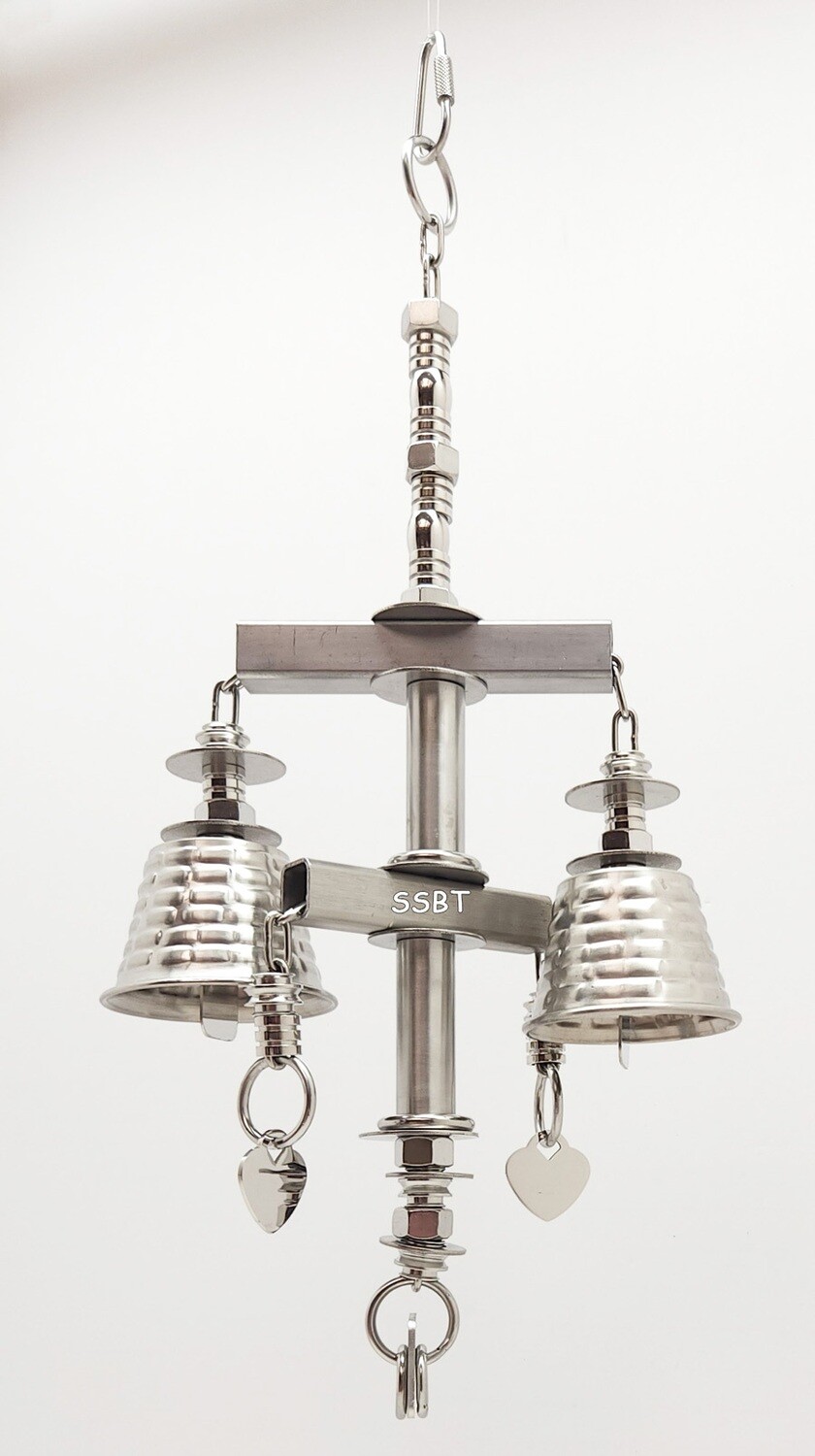 Hearts in the Balance - Stainless Steel - Hand made in the USA