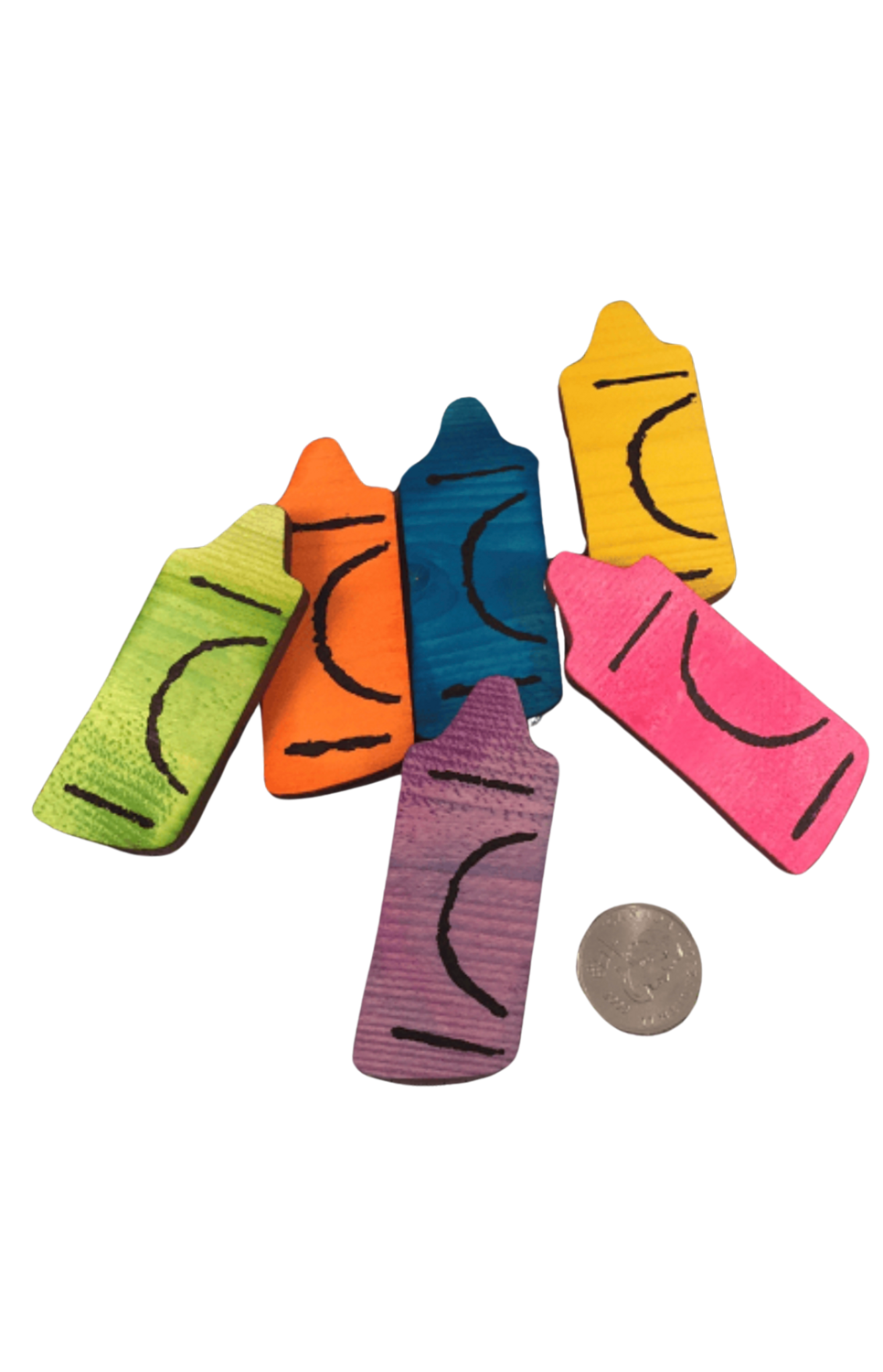 Crayons Canadian Pine Wood 6 Pack by Feathered Addictions