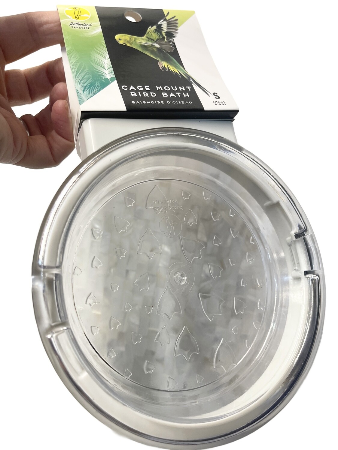 Cage Mount Bird Bath for Small Birds OR Fresh Mash Bowl for Small &amp; Medium Birds
