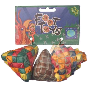 Woven Diamond 3 Pack Foot Toy by Planet Pleasures