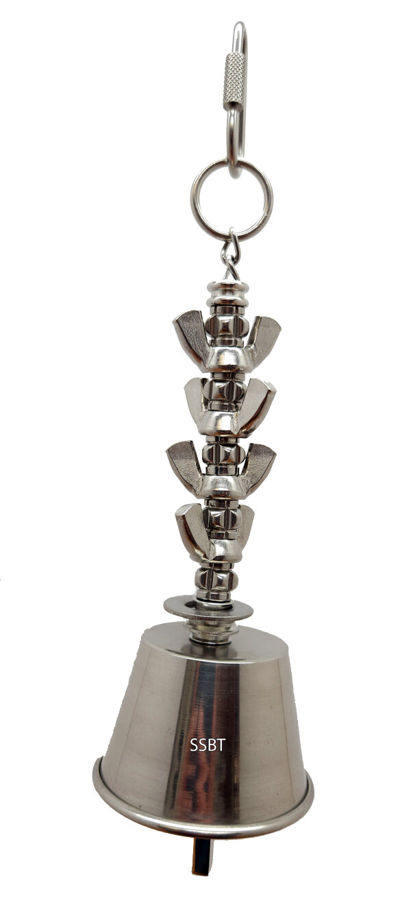 Wing Nut Bell - Stainless Steel - Hand made in the USA