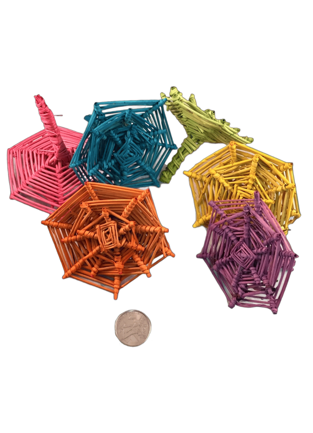 6 Pk Color Vine Parasols  - by Feathered Addictions