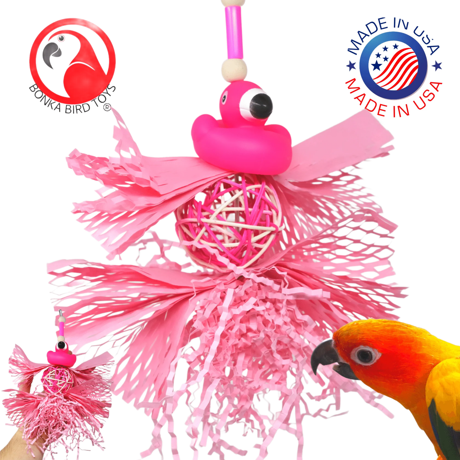 Pink Flamingo by Bonka Bird Toys - Limited Edition