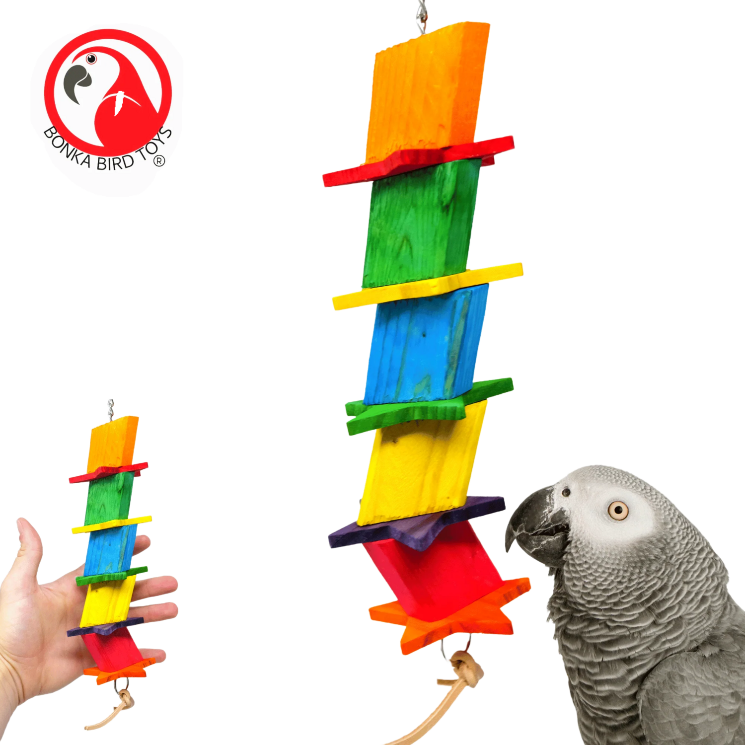 Wood Star for Small and Medium Birds by Bonka Bird Toys