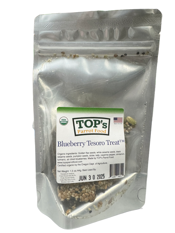 Organic Tesoro Treats - Blueberry from TOPs Parrot Food