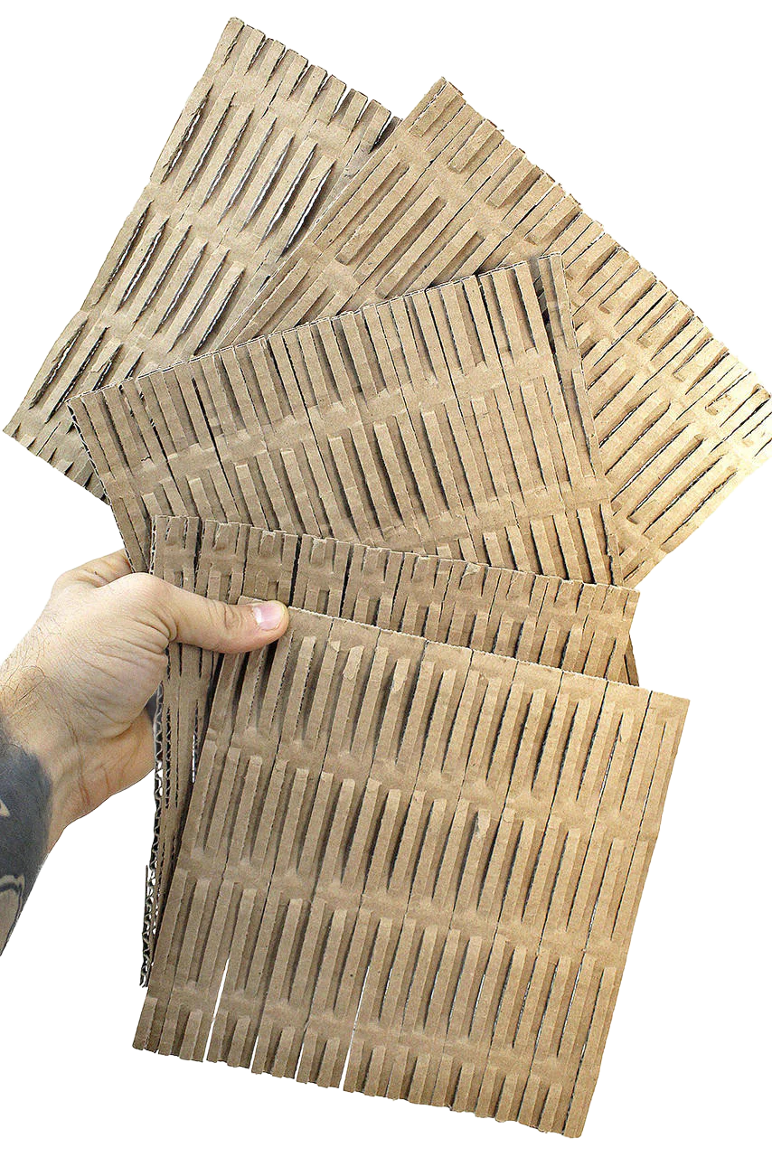 3 Pack Cardboard Shred Mat 12" x 12" by Bonka Bird Toys