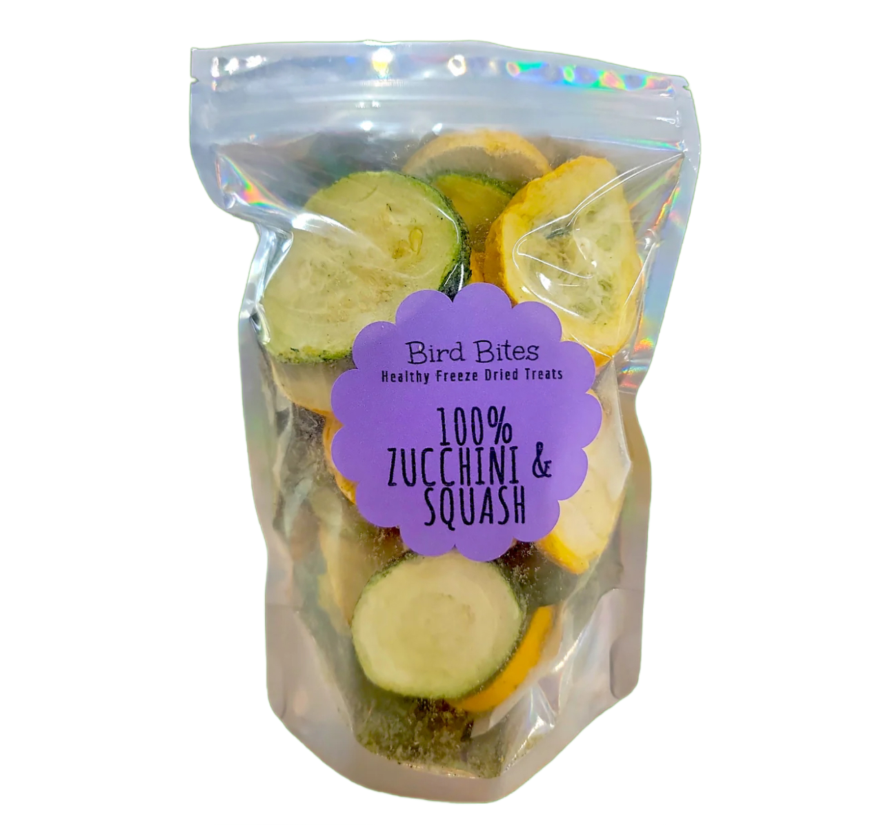 100% Freeze Dried Zucchini &amp; Squash by Bird Bites Generous 1.5 Cup Size