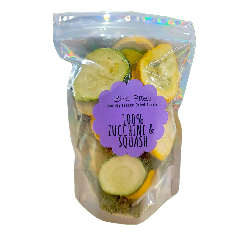 100% Freeze Dried Zucchini &amp; Squash by Bird Bites Generous 1.5 Cup Size