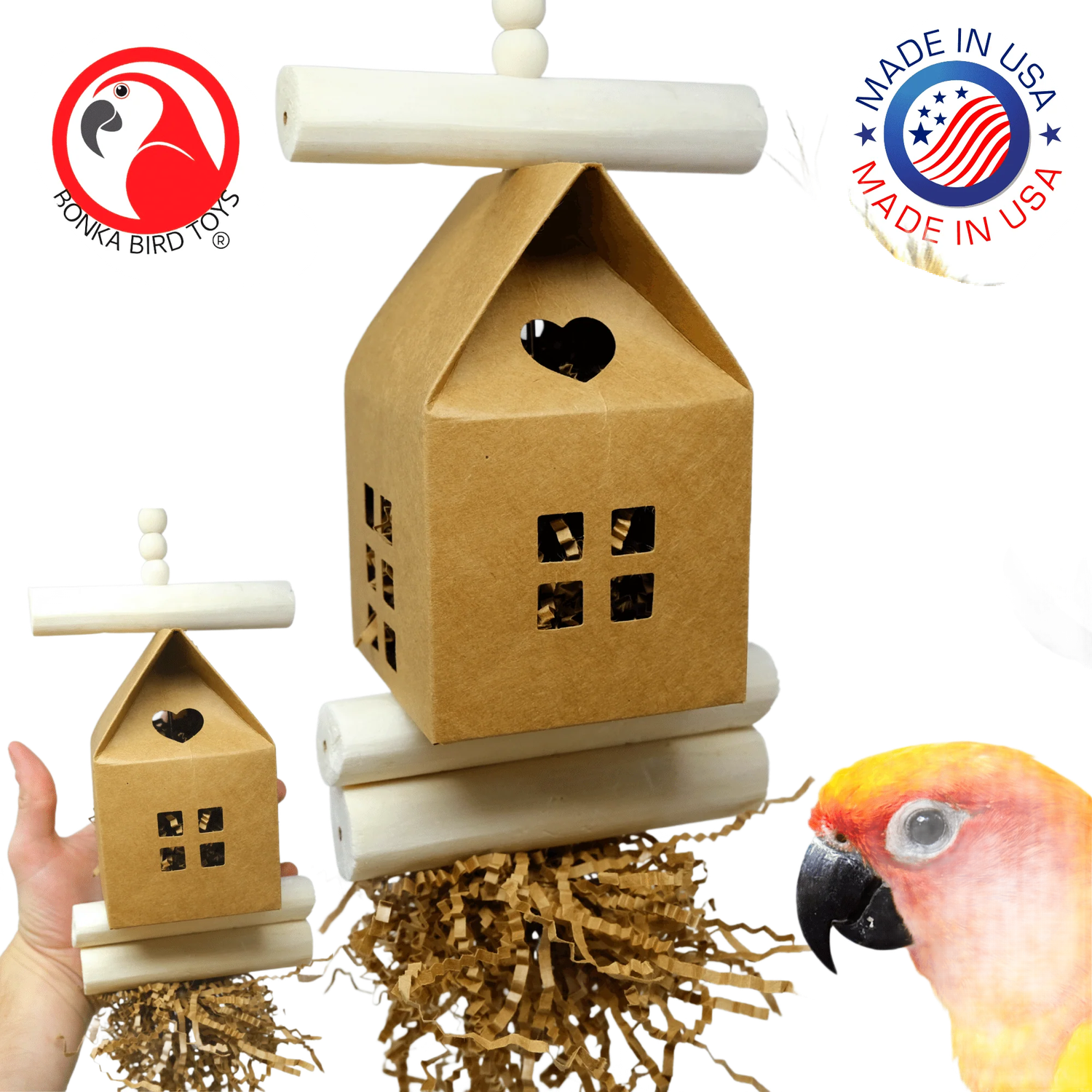 Sola Log Cabin by Bonka Bird Toys