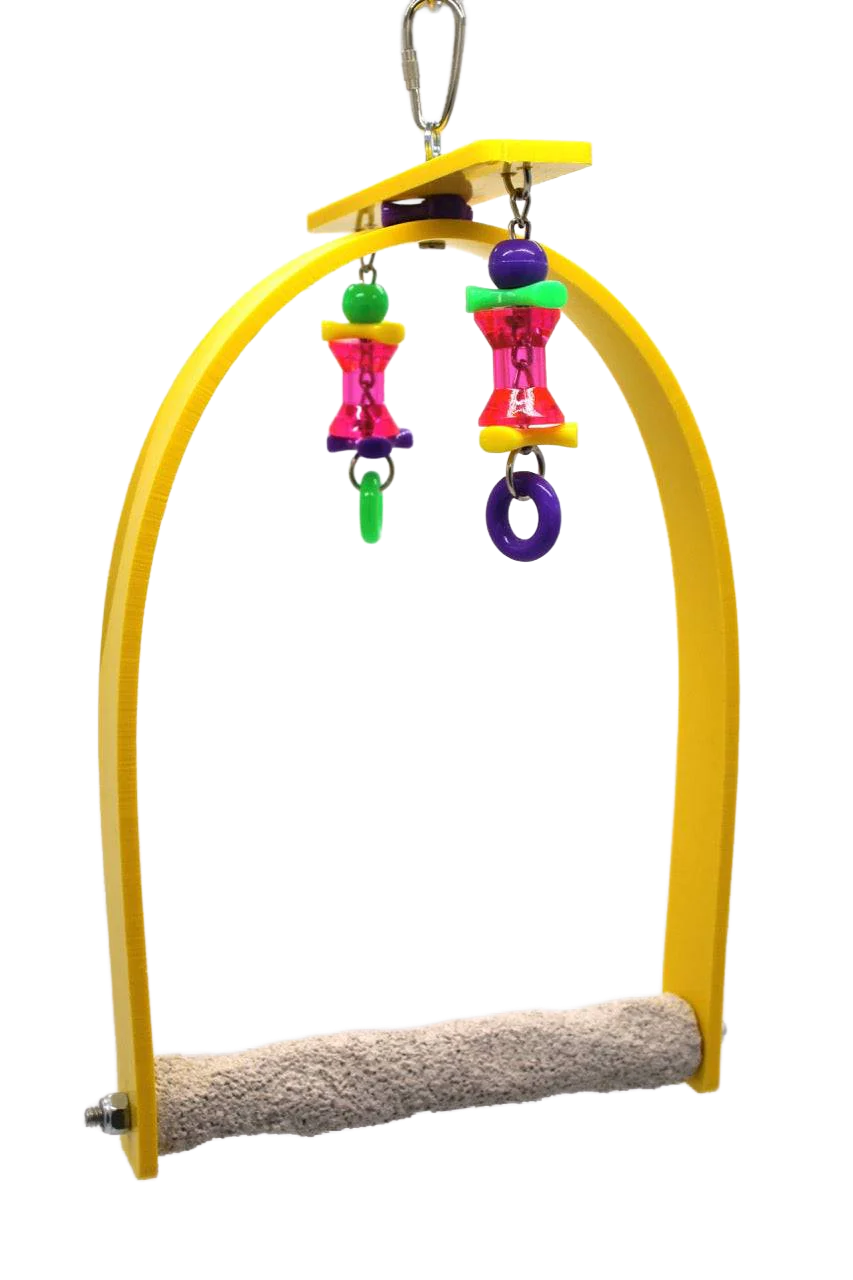 Small Whirly Bird Pedicure Perch Swing by Sweet Feet &amp; Beak