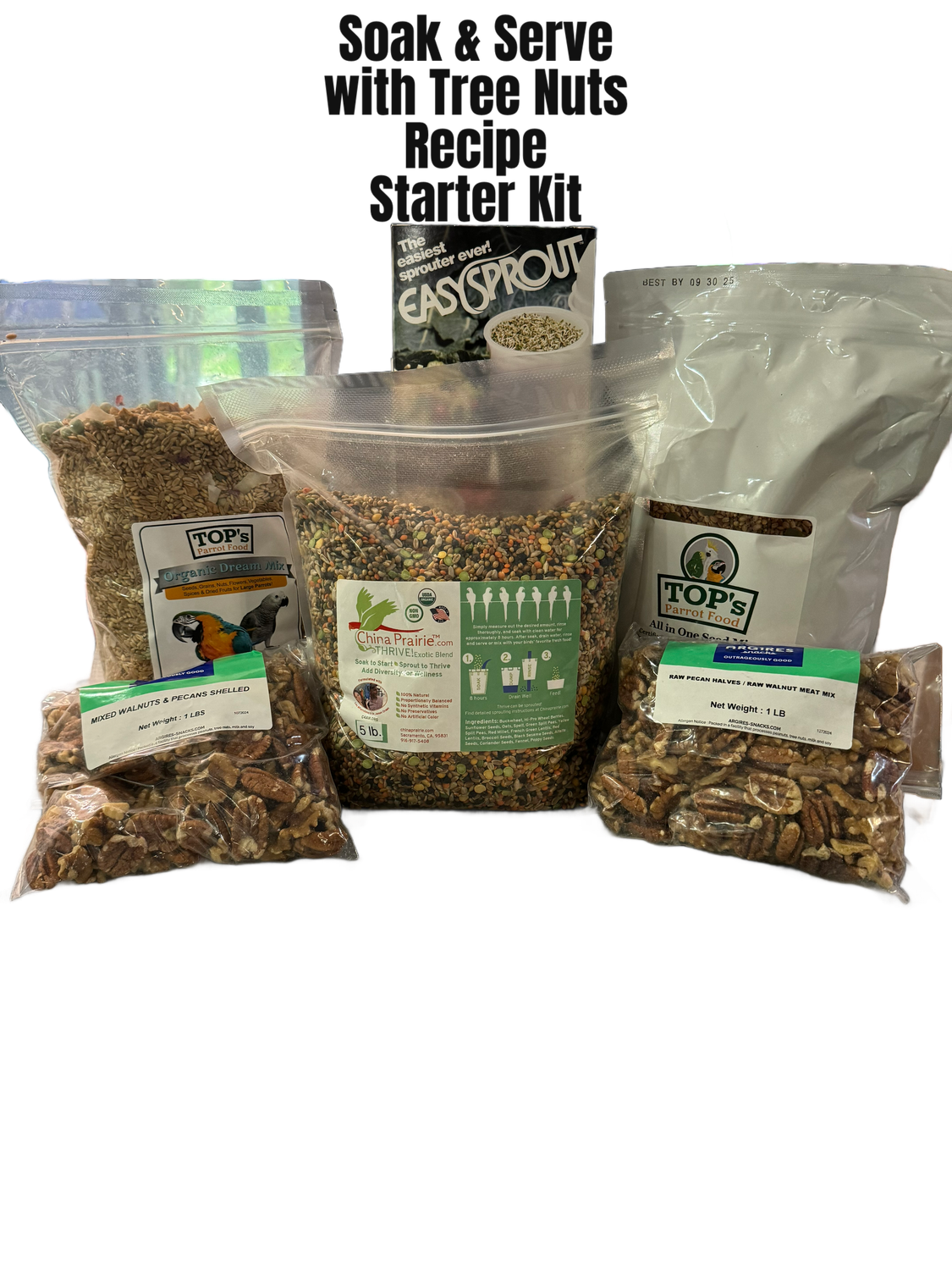 Soak &amp; Serve Recipe Starter Kit with Tree Nuts - Large Flock