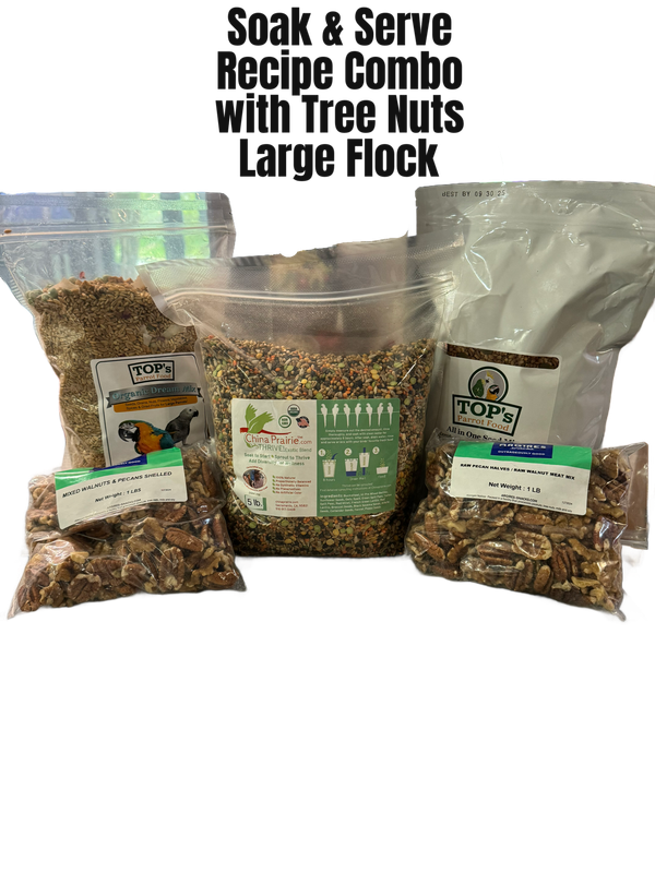 Soak &amp; Serve Recipe with Tree Nuts Combo - Large Flock
