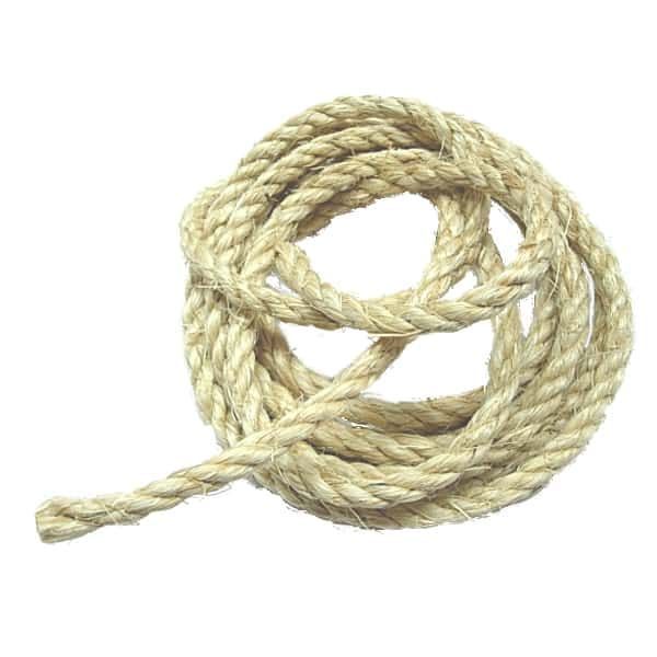 Sisal Rope 10 Pieces 1/4" x  10' by Zoo Max