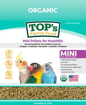 Tops Parrots Food Mini Sized Pellets - 4 lbs