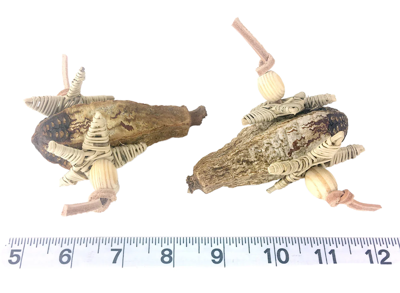 Mahogany Pod Drumstick Foot Toy - 2 Pack by Cheep Thrills