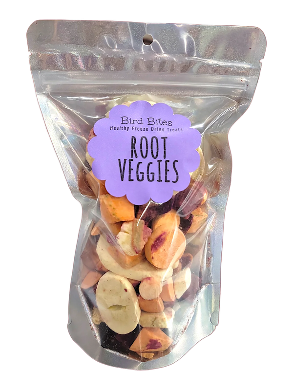 100% Root Veggies - 1.5 Cups - Bird Bites Healthy Freeze Dried Treats