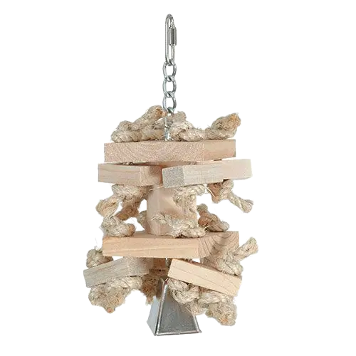 Natural Knots N Blocks for Medium and Large Birds by Featherland Paradise