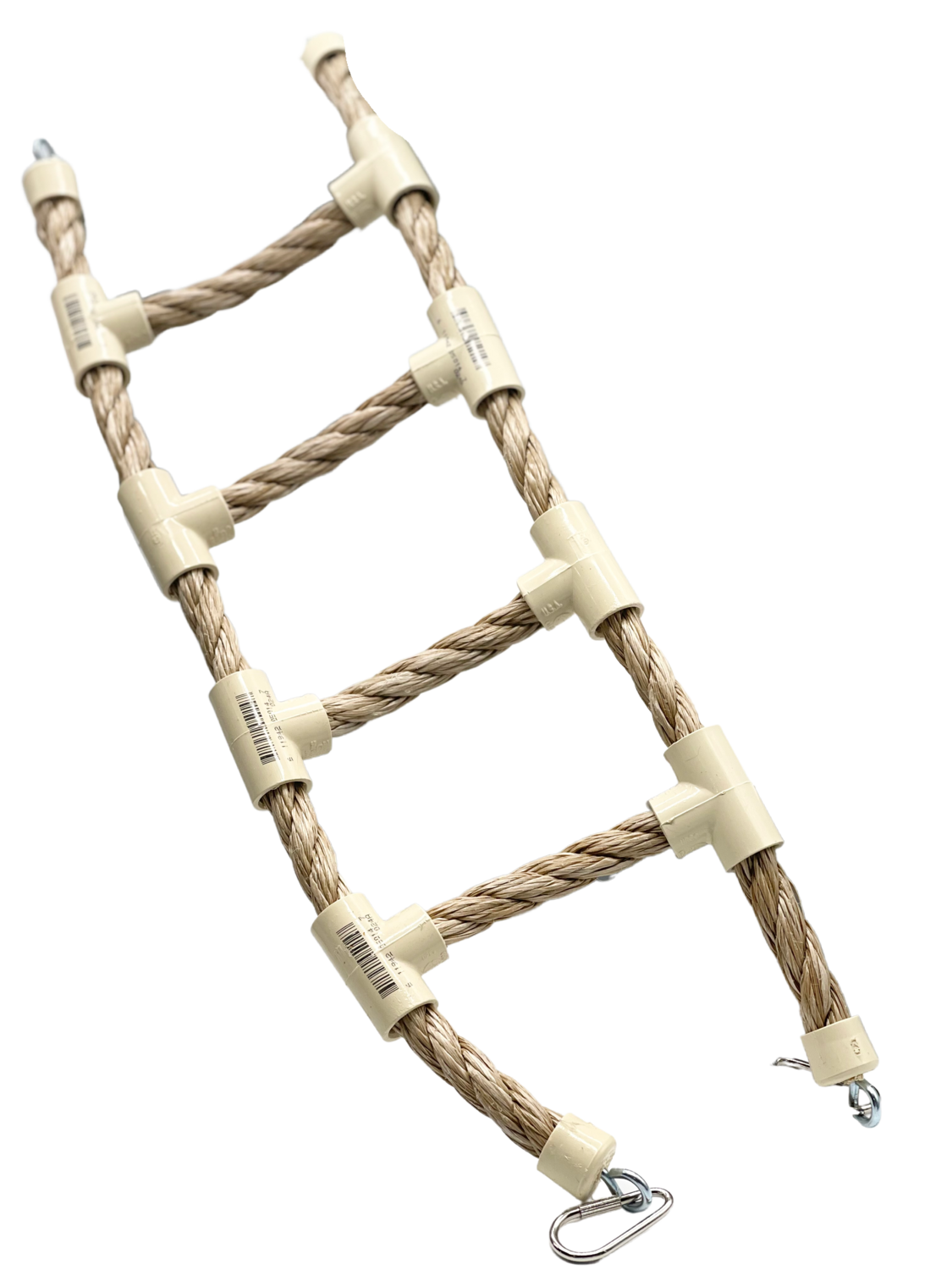Natural Color Ladder - 5/8" x 24": The material is durable, washable, can be utilized indoors or outdoors and are the safest material available (these are made with a recycled polypropylene which is a