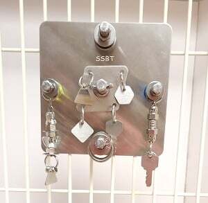 Big Bird Activity Center without Beads - Stainless Steel - Hand made in the USA