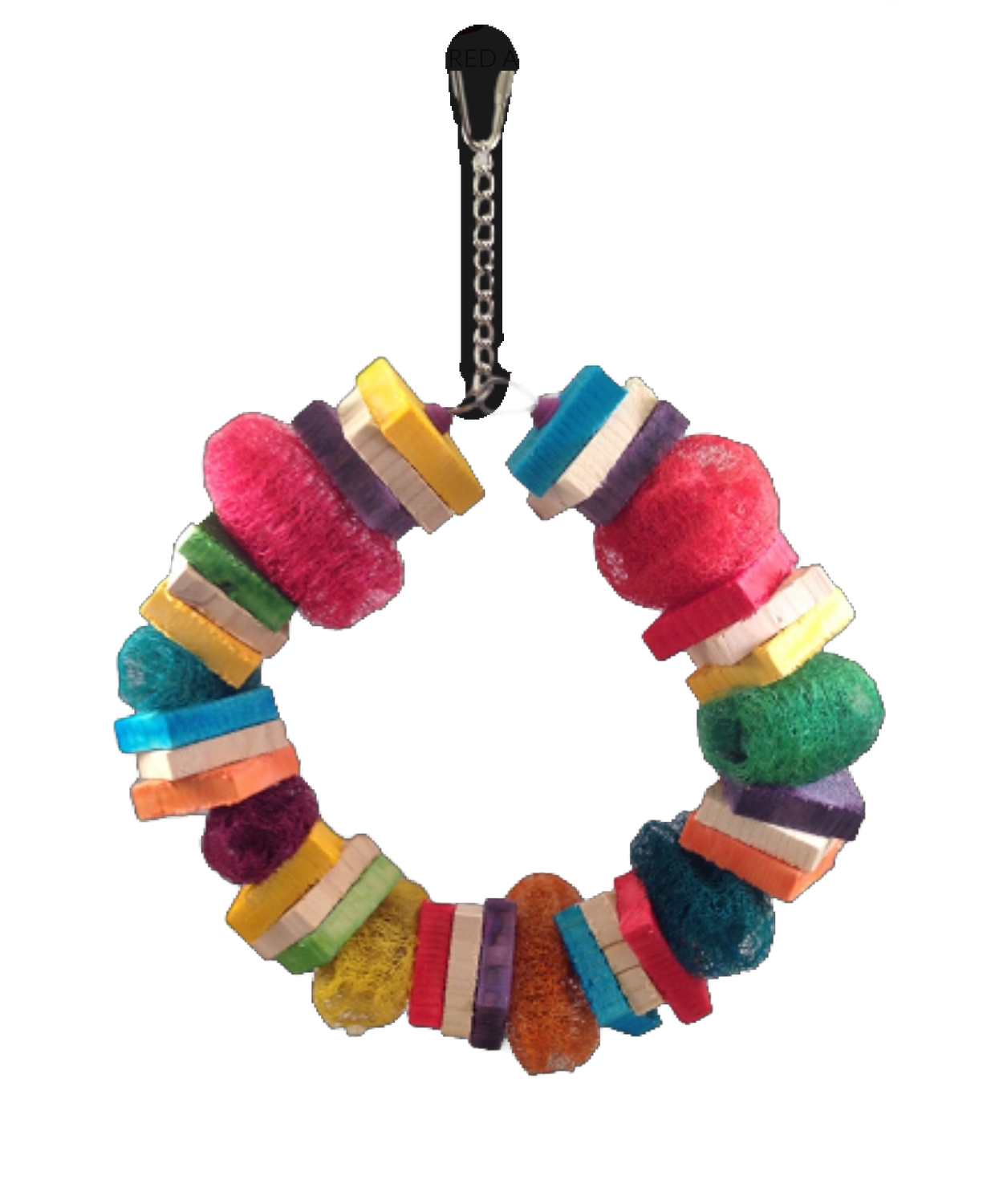 Lovin' the Loofa Rainbow Wreath by Feathered Addictions