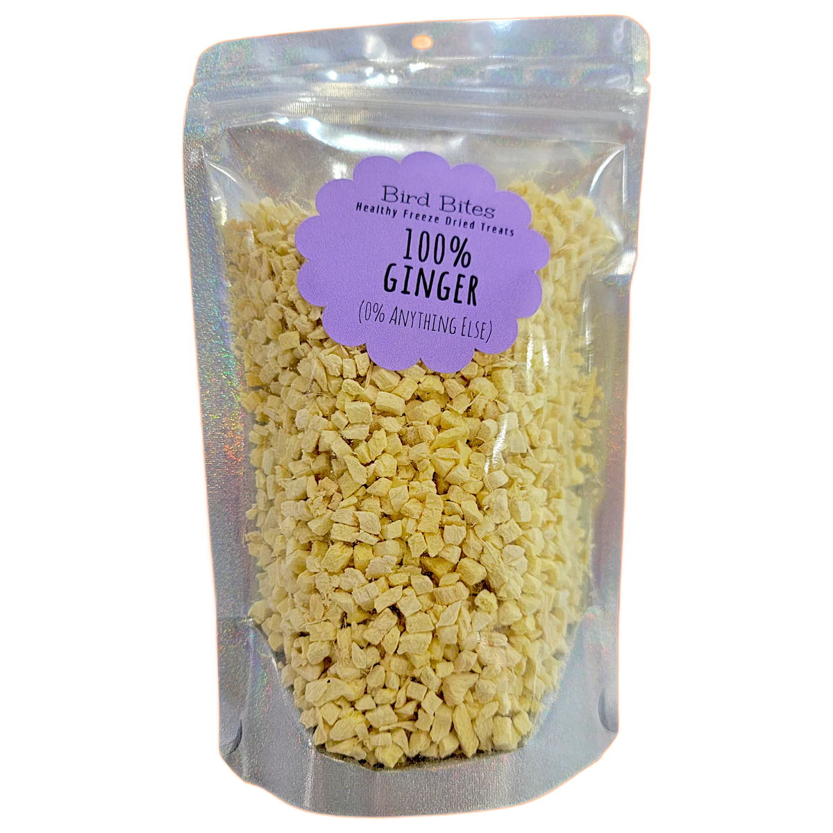 100% Freeze Dried Ginger Dices by Bird Bites Generous 1.5 Cup