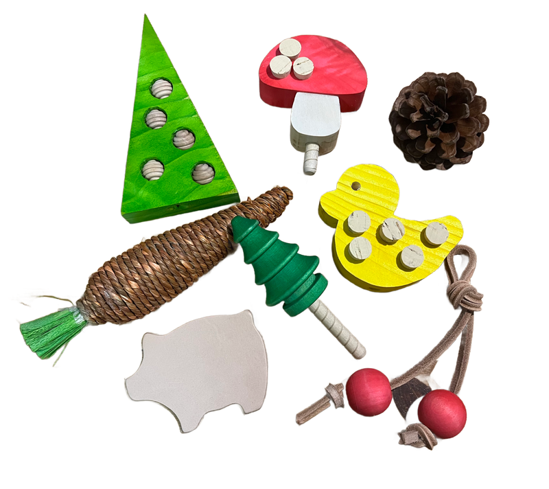 Barney Filler or Refill for Medium and Large Birds - by Bite Me Birdie Bird Toys