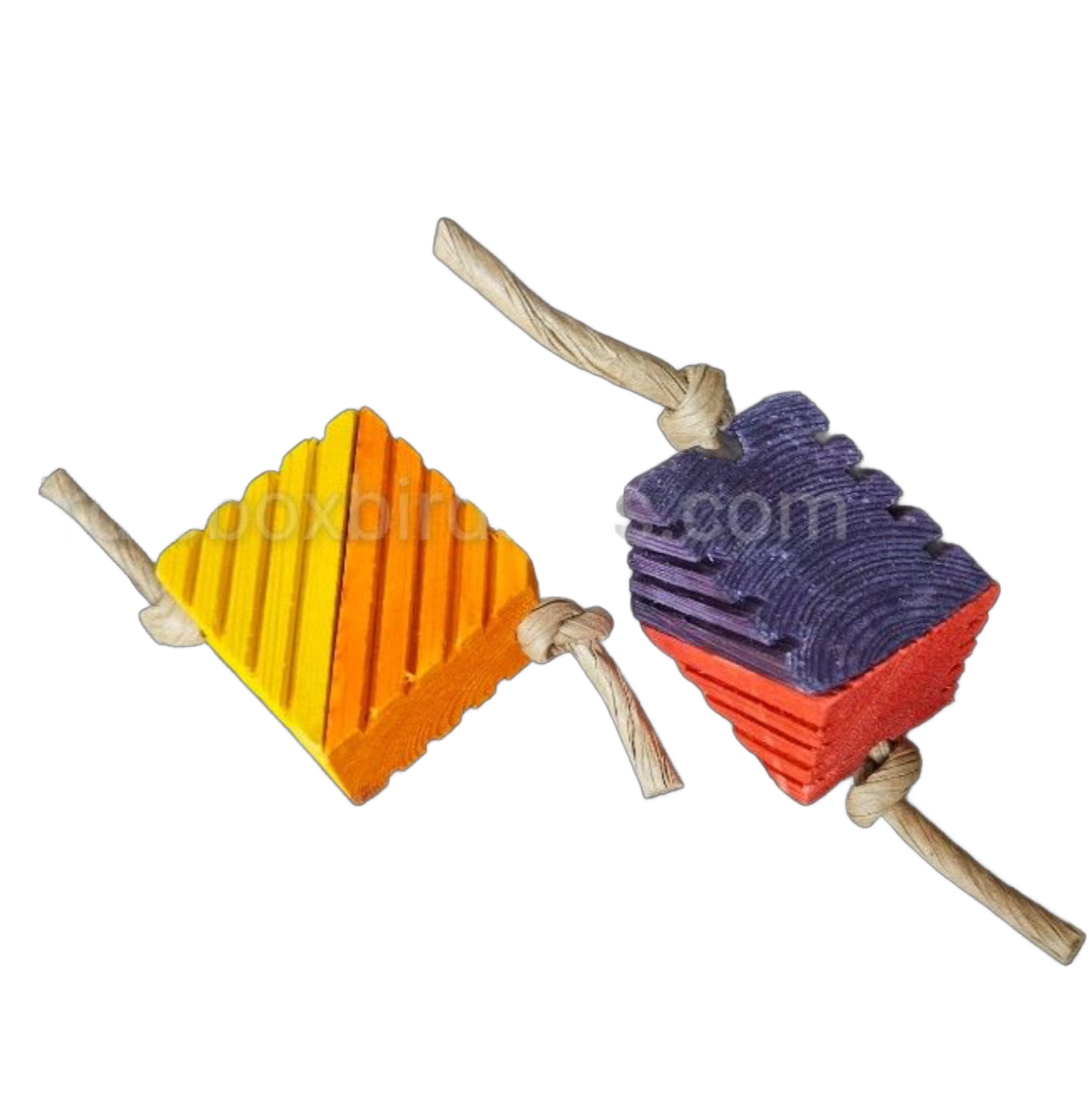 Groovy Half Squares Footie by Birdie Box Bird Toys