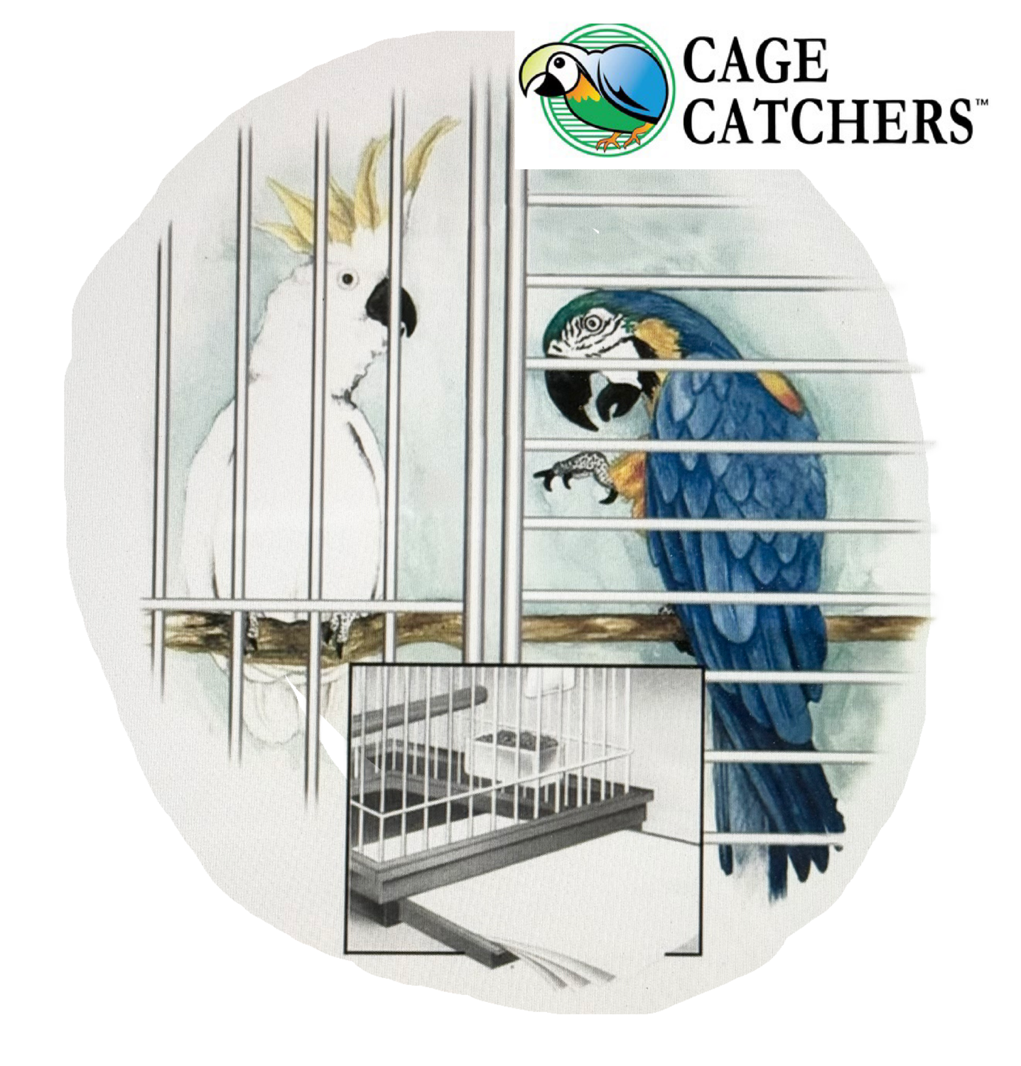 22.5" x 33.5" inch sheet Rectangle Bird Cage Liner