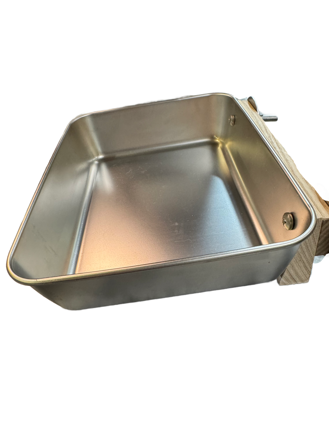 Medium Stainless Steel Rectangle Toy Bucket, perfect for Foot Toys and Toy Parts - Medium Parrots by Parrotsrus