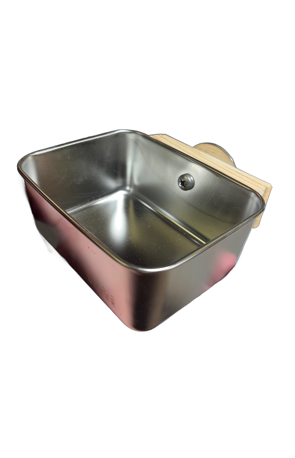 Small Stainless Steel Rectangle Toy Bucket, perfect for Foot Toys and Toy Parts - Small Parrots by Parrotsrus