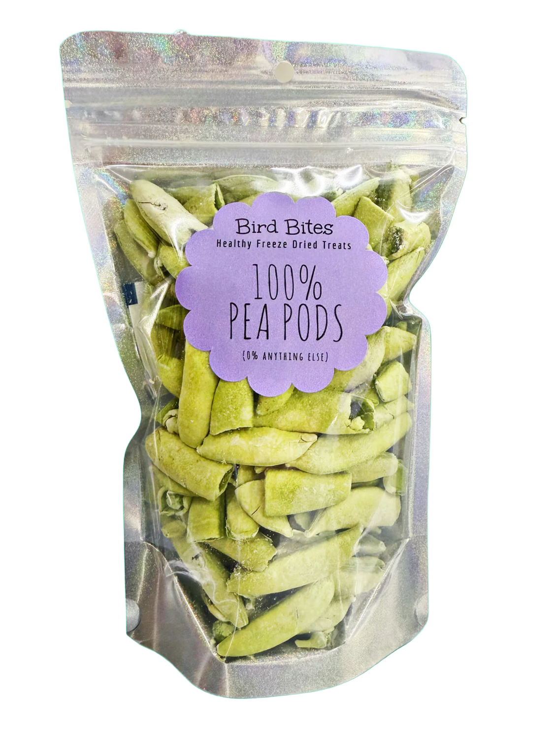 100% Freeze Dried Snap Peas  - by Bird Bites Generous 1.5 Cups