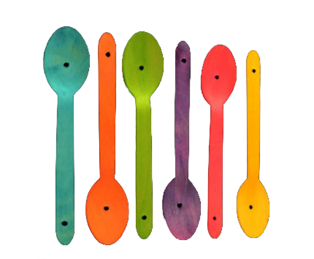 6.5" Taster Wooden Spoon Pack of 6