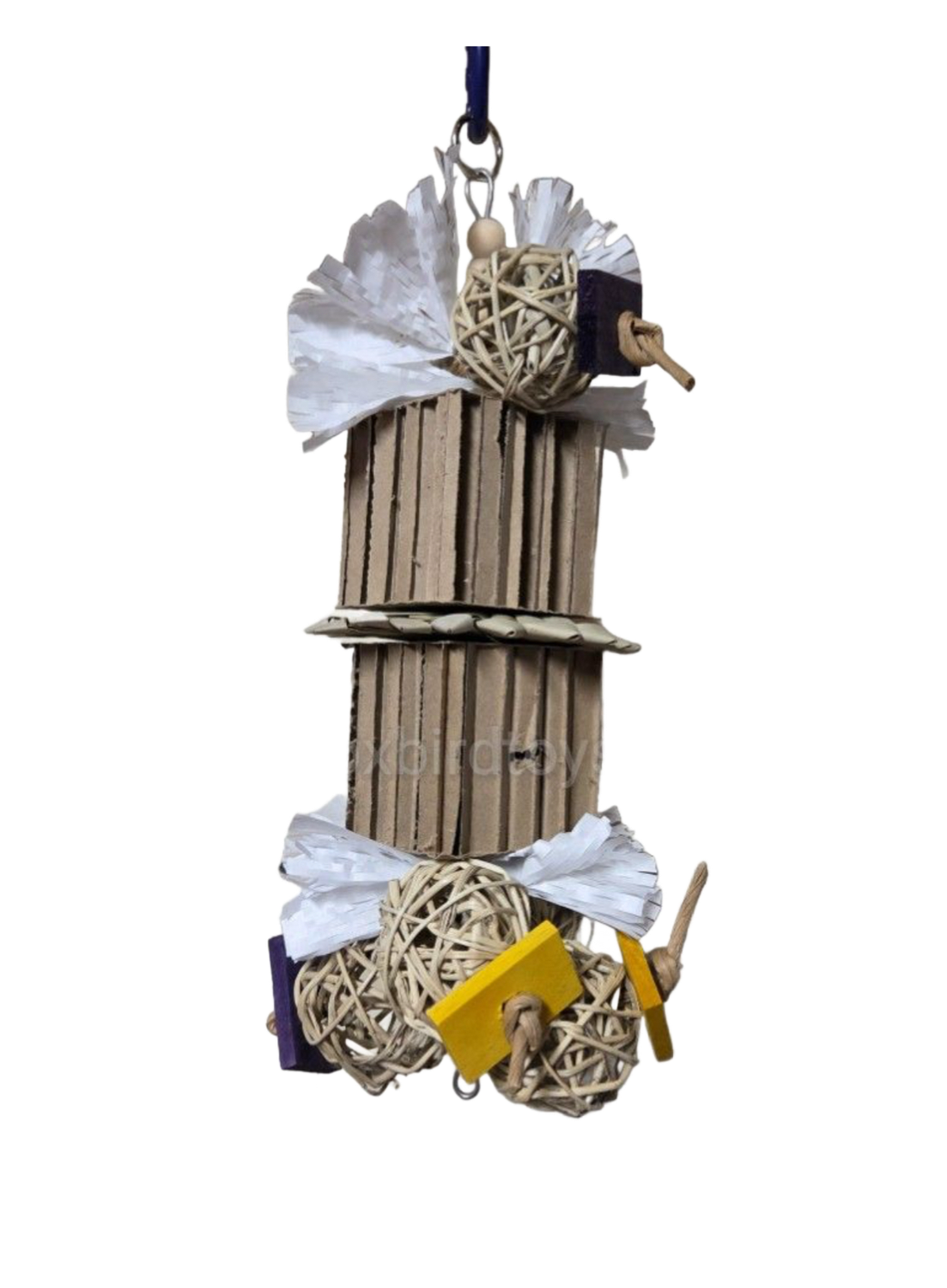 Large Vine Ball Chaos Hanging Toy by Birdie Box Bird Toys