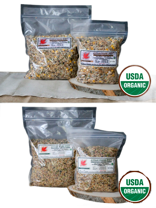 10 Lb Split of Psittacine and Micrograin Sprouting Blends by China Prairie