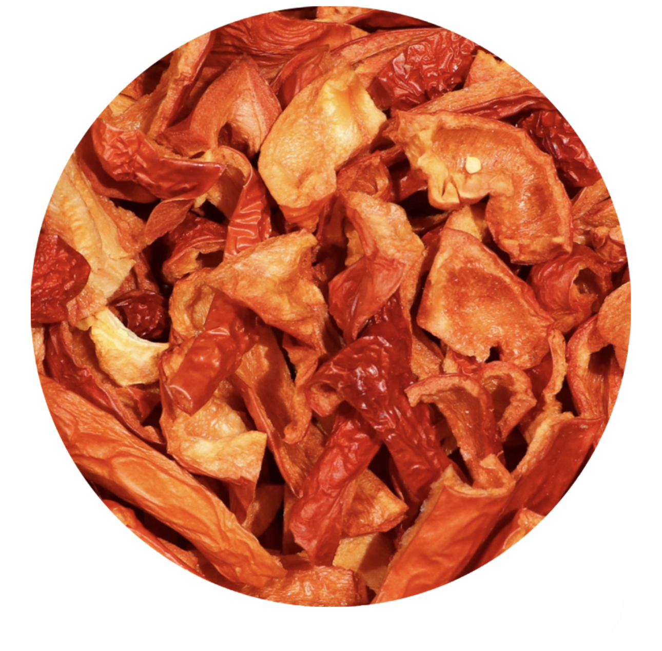 Freeze Dried Red Bell Peppers for all Parrots by myParrotopia®