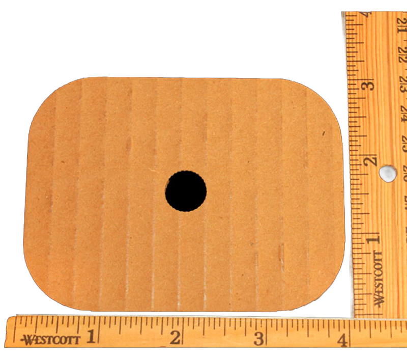 Large Cardboard Punch Foot Talon or Skewer filler 10 Pack - 3" x 4"