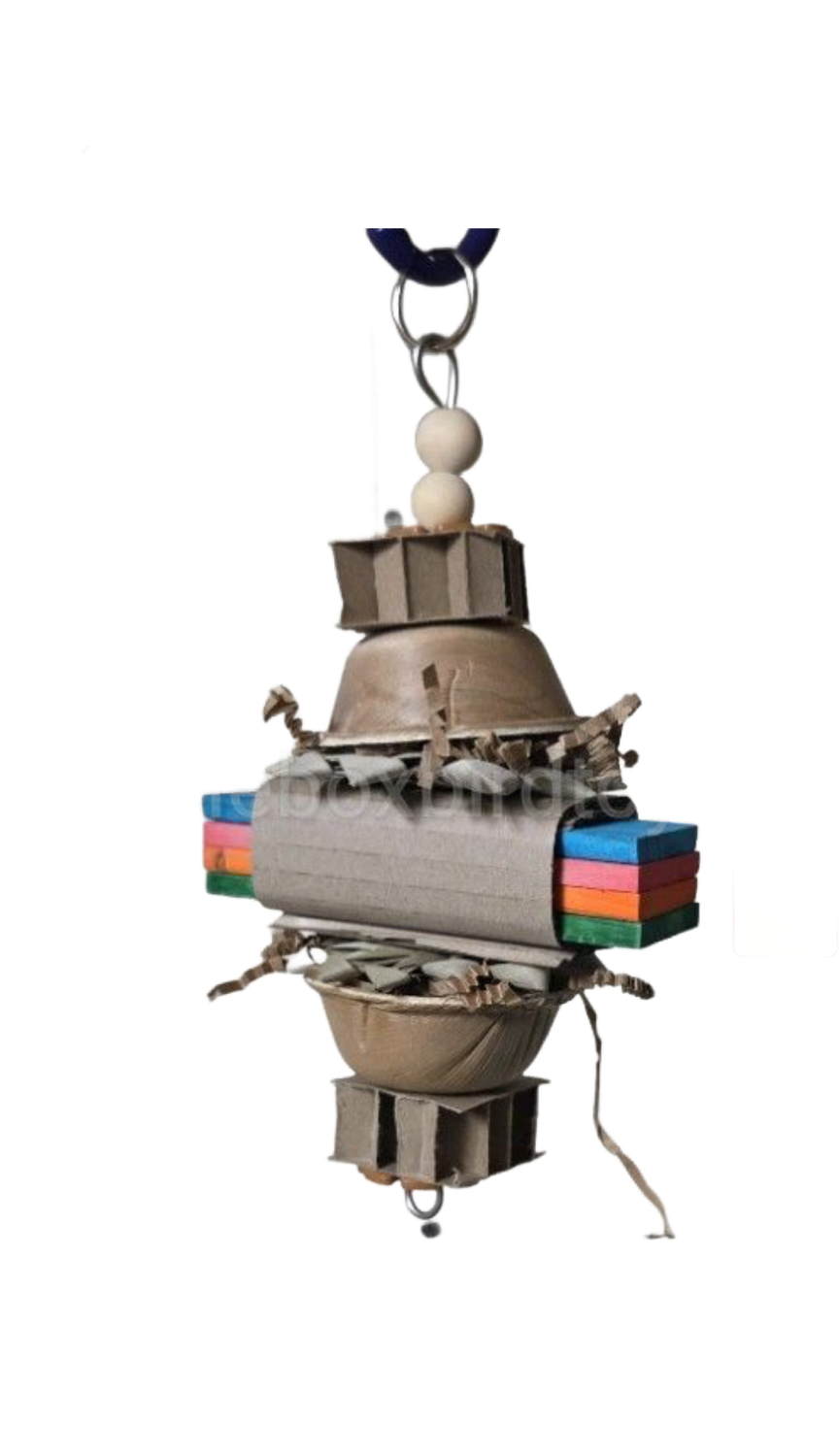 Mini Wee Woo Hanging Toy by Birdie Box Bird Toys