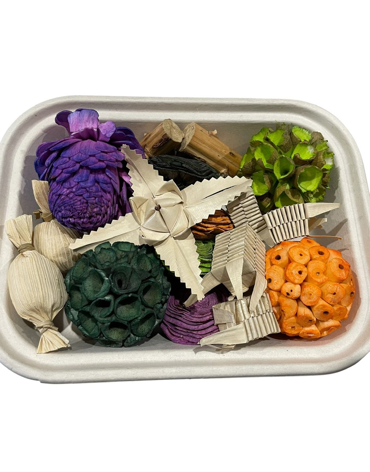 Colorful Blissful Box with Reusable Foraging Tray by Feathered Addictions