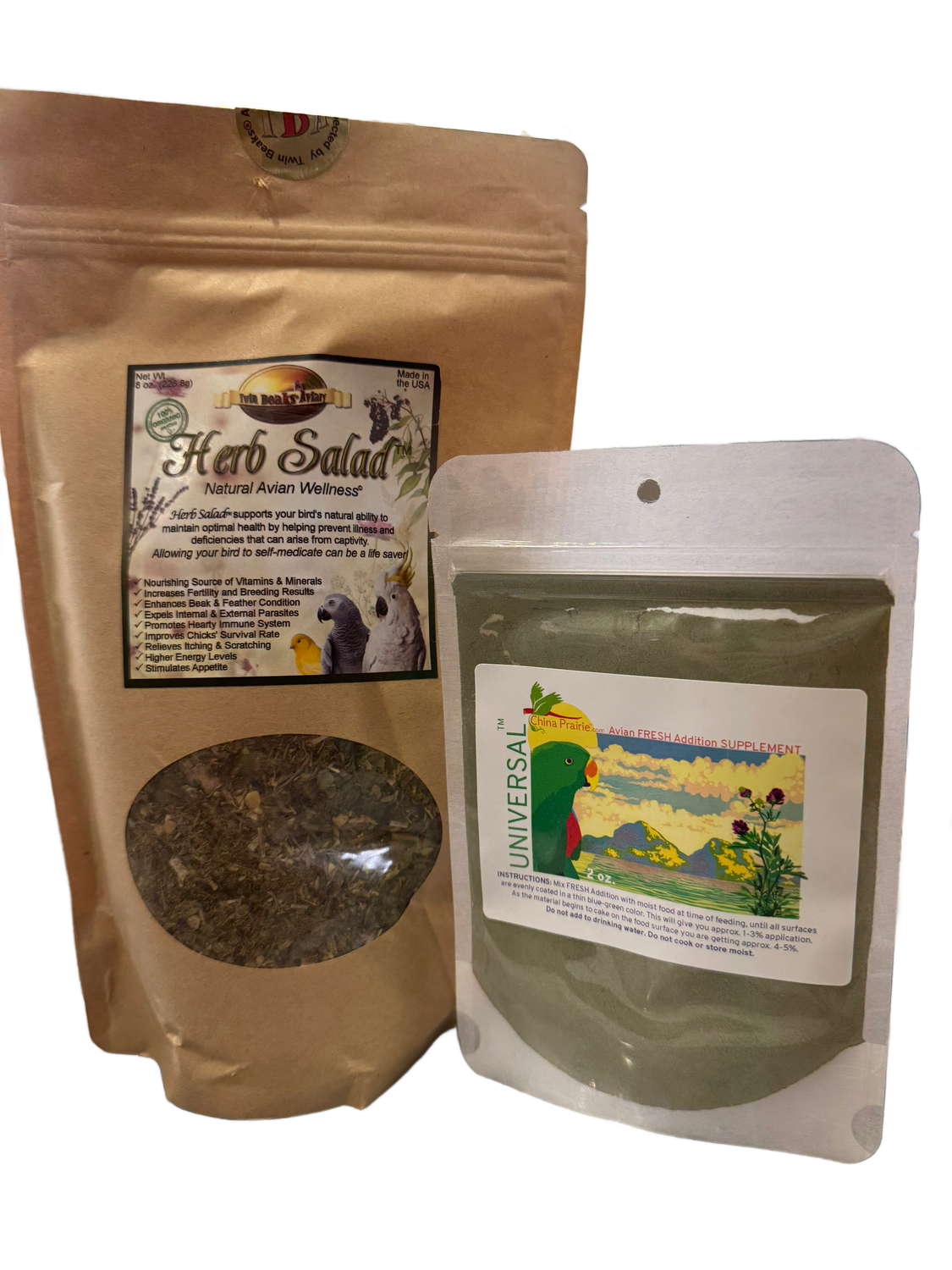 Attain &amp; Enhance Wellness Supplement Combo - for all Birds