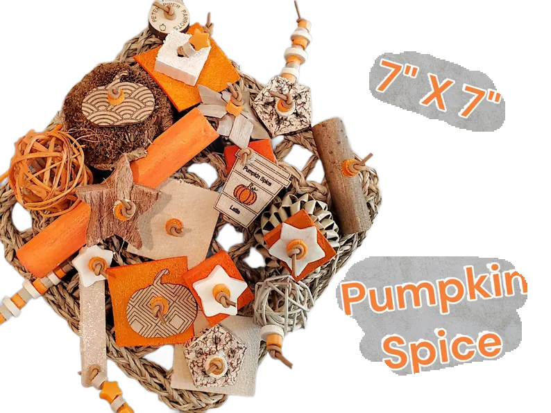 Pumpkin Spice 7"x7" Premium Mat Shredder by Peter Piper Parrots -- Limited Edition