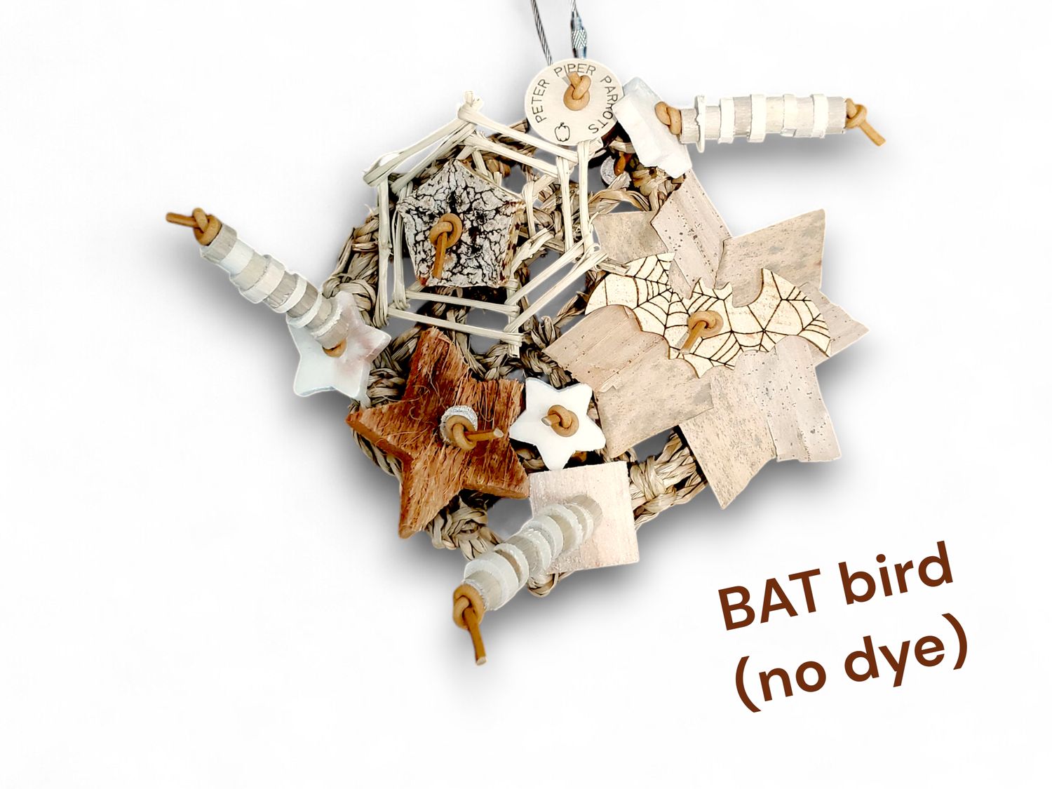 Bat Bird Natural 4"x4" Mat Shredder by Peter Piper Parrots - Limited Edition