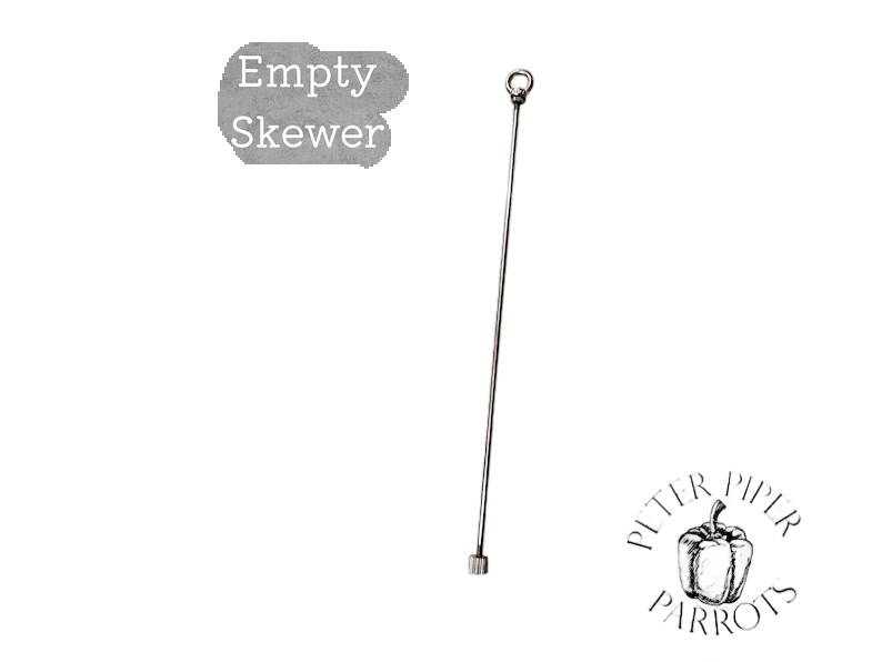 Stainless Skewer Chewer Empty by Peter Piper Parrots