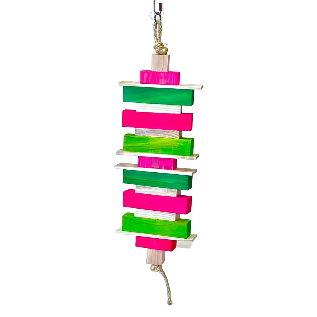 Simon Christmas for Large Birds - Mix of Ash and Pine Blocks by Bite Me Birdie