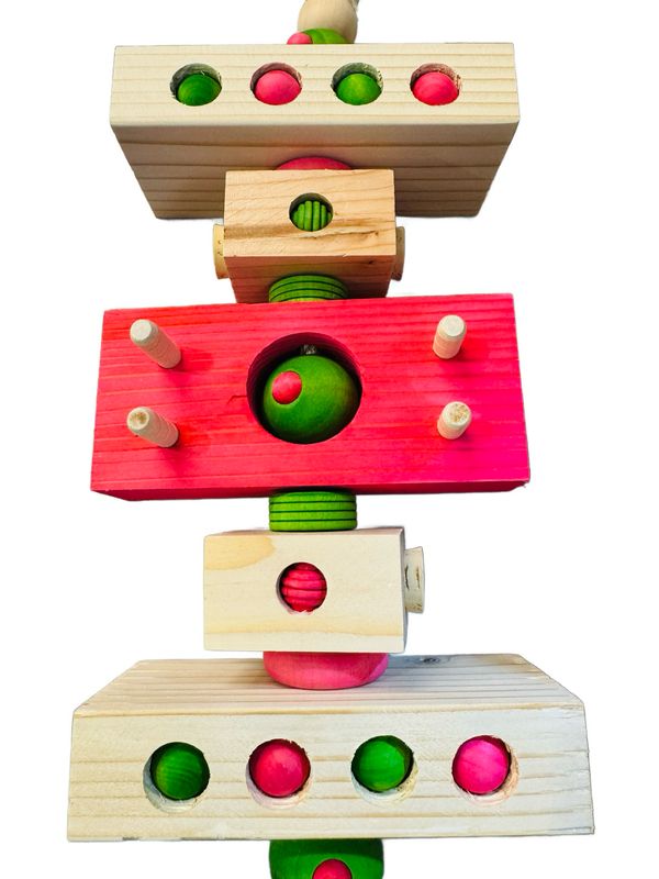 Reno Christmas for Large Birds - by Bite Me Birdie Bird Toys