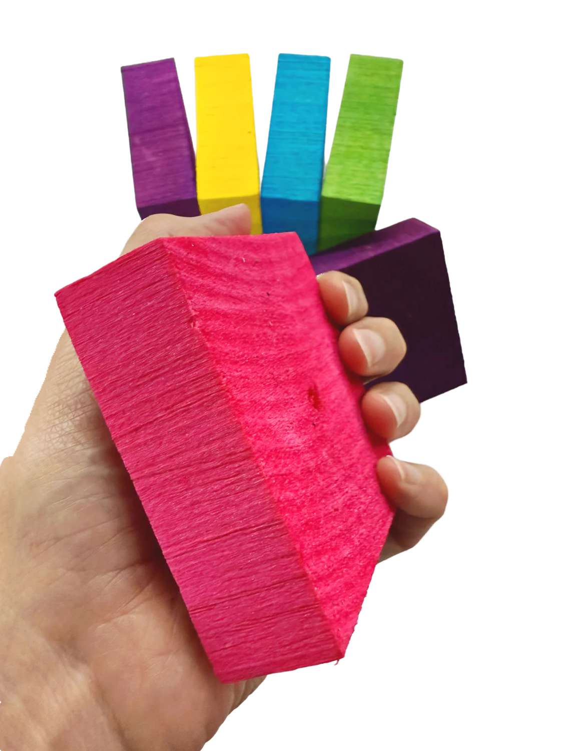 3" x 3" x 1" Colored Big Balsa Squares 6 Pack