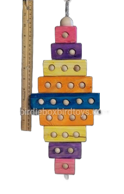 Galaxy Hanging Toy on Sisal by Birdie Box Bird Toys