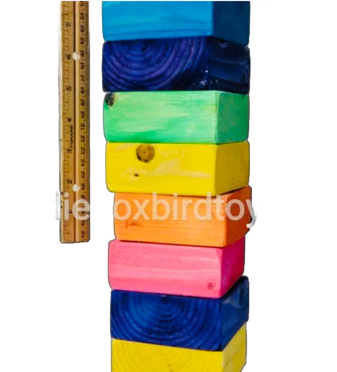 10 Block for Large Birds by Birdie Box Bird Toys