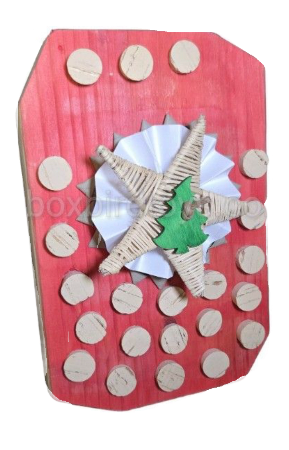 Holiday Cork Board Cage Mount Limited Edition for Large Birds by Birdie Box Bird Toys